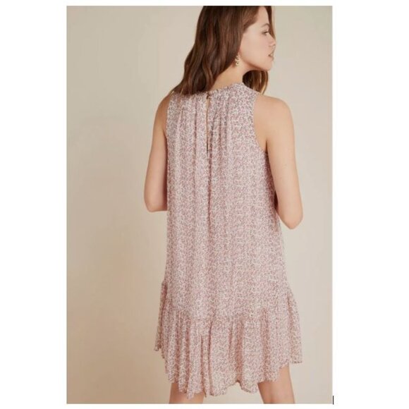 Natalie Flounced Tunic Dress in Neutral Motif from Anthropologie-Size Medium-NWT - Picture 2 of 10